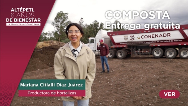 Entrega gratuita de composta enriquecida