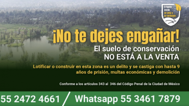 Campaña para prevenir la invación de suelo verde